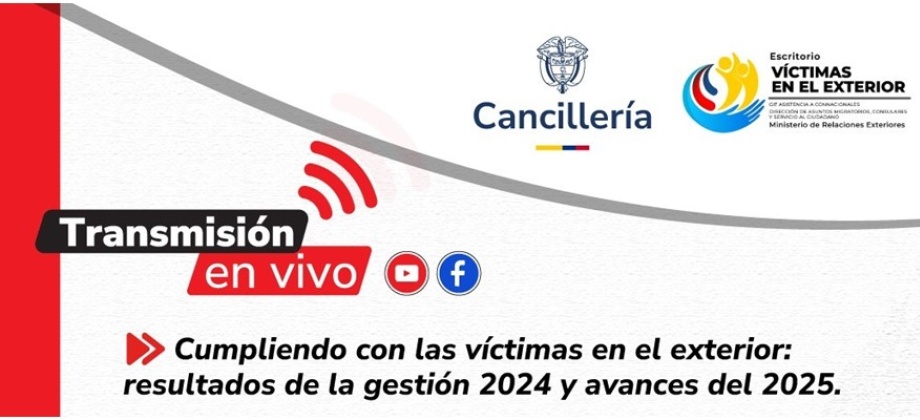Participa este 25 de julio en la rendición de cuentas de los Representantes de las Víctimas del Conflicto Armado en el Exterior
