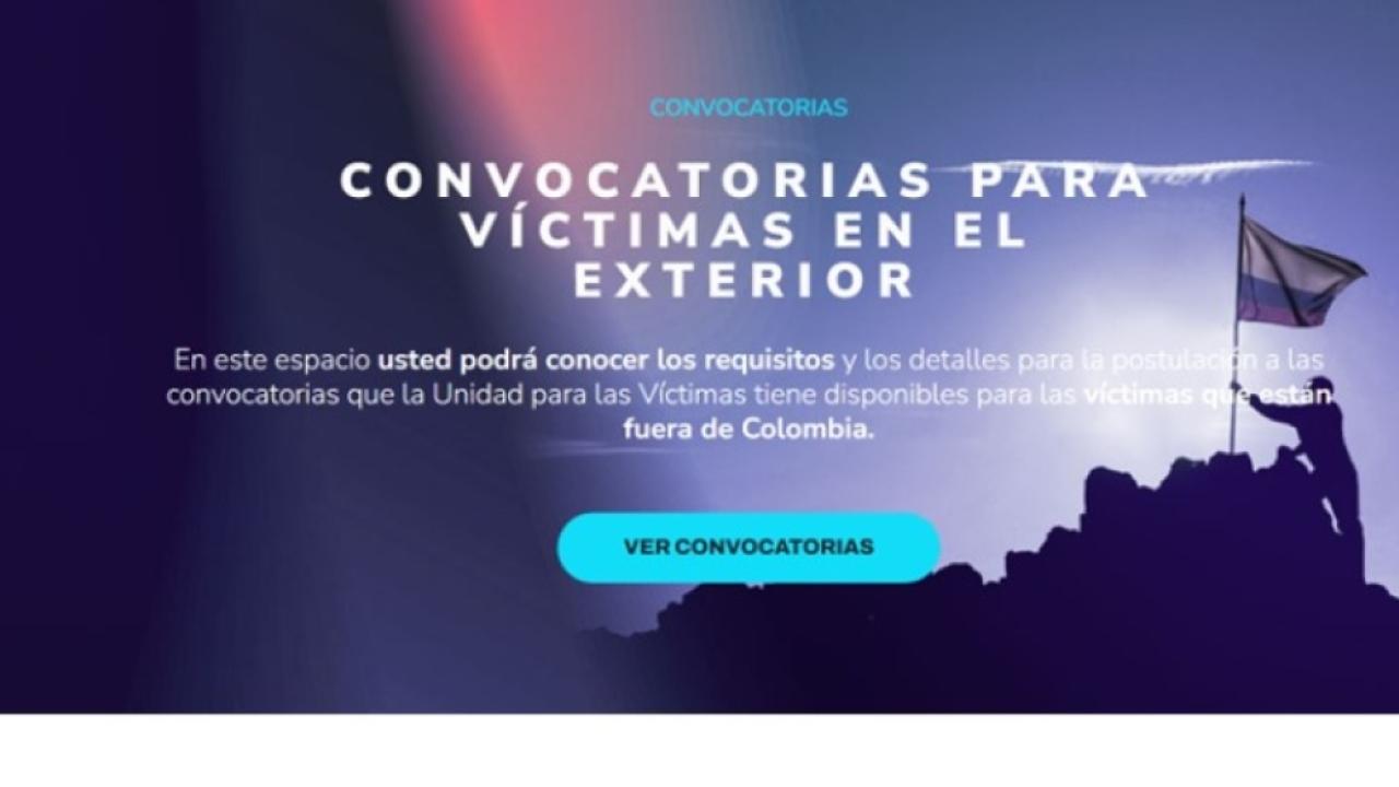 Participa en las convocatorias dirigidas a las víctimas del conflicto armado que están fuera de Colombia