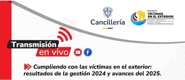Participa este 25 de julio en la rendición de cuentas de los Representantes de las Víctimas del Conflicto Armado en el Exterior